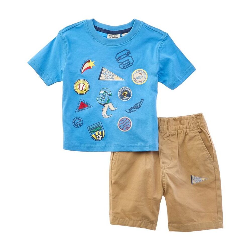 Scotch & Soda Boys  2Pc T-Shirt & Short Set